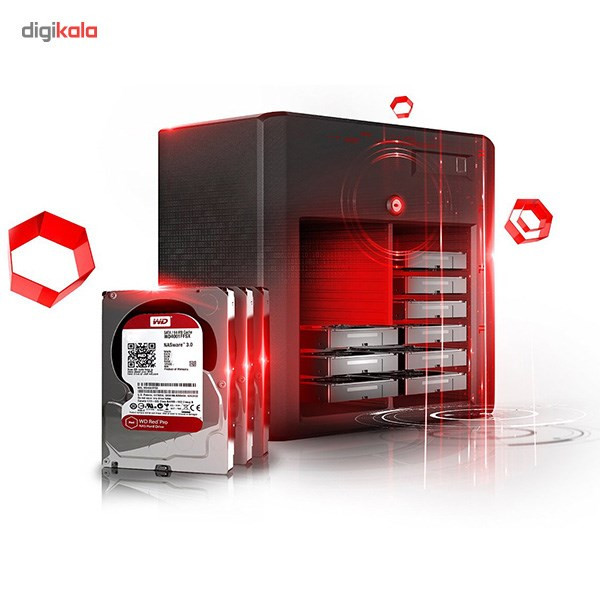 هارددیسک اینترنال وسترن دیجیتال مدل Red Edition Pro ظرفیت 2 ترابایت 64 مگابایت کش WD2001FFSX