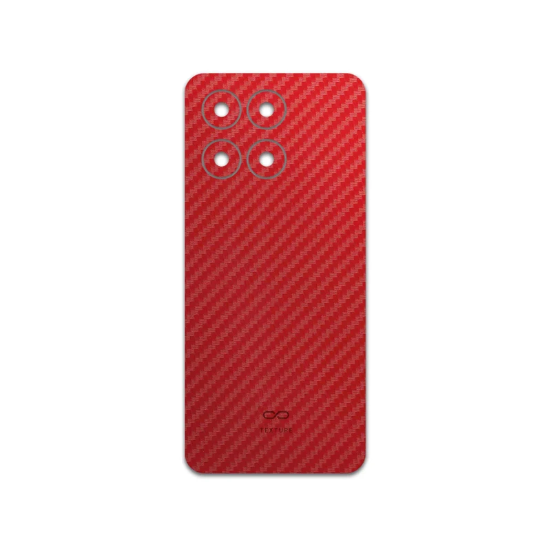 برچسب پوششی ماهوت مدل Red-Fiber مناسب برای گوشی موبایل آنر X6a