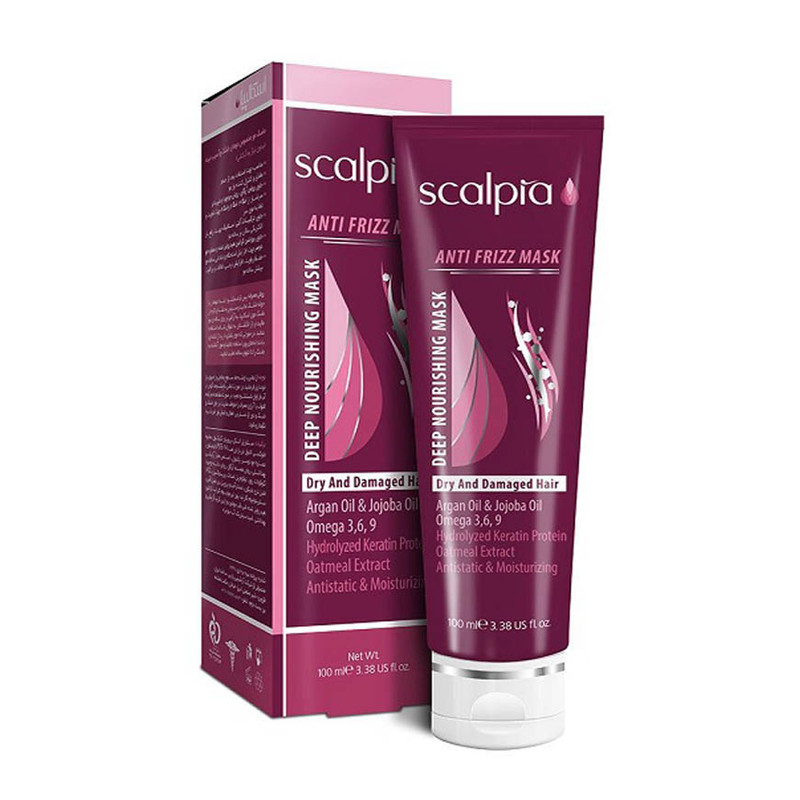 ماسک مو اسکالپیا مدل ANTI FRIZZ حجم 100 میلی لیتر