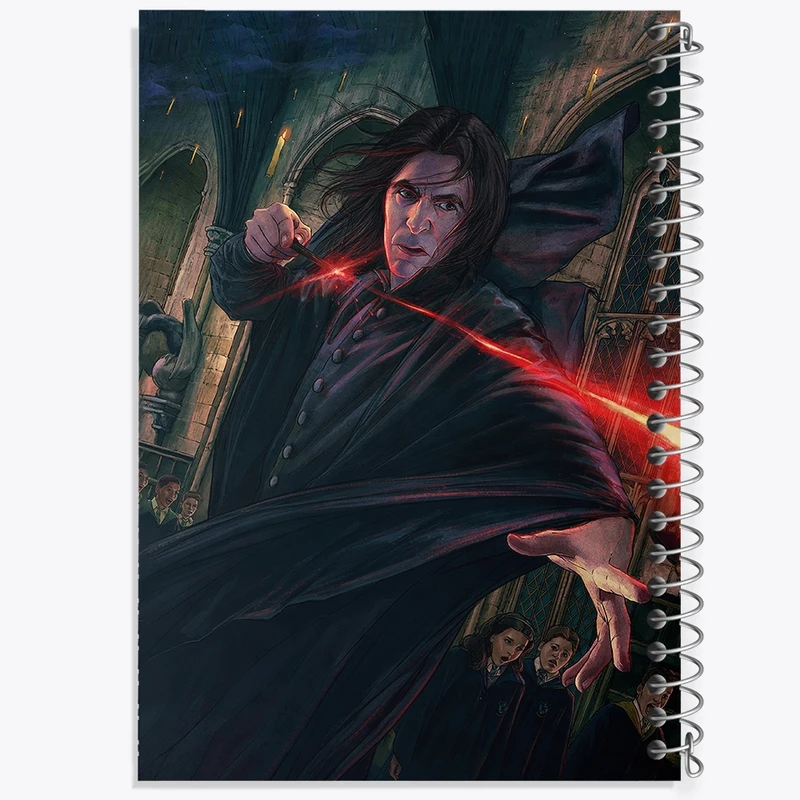 دفتر مشق 50 برگ خندالو طرح اسنیپ هری پاتر کد F2458