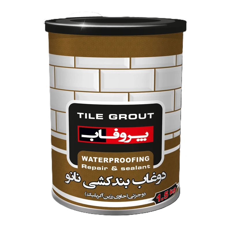 نانو دوغاب بندکشی دوجزئی پروفاب مدل TG-antibacterial وزن 1.5 کیلوگرم