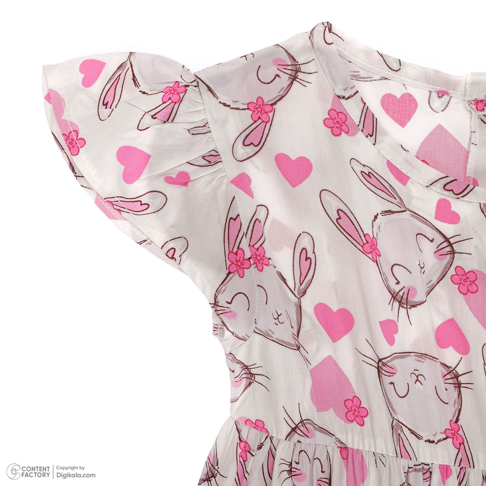 پیراهن دخترانه افراتین مدل گربه و دونات -  - 18