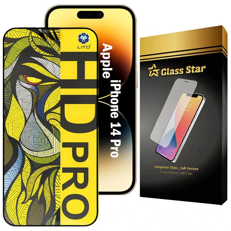 محافظ صفحه نمایش گلس استار مدل LITOFMG مناسب برای گوشی موبایل اپل iPhone 14 Pro