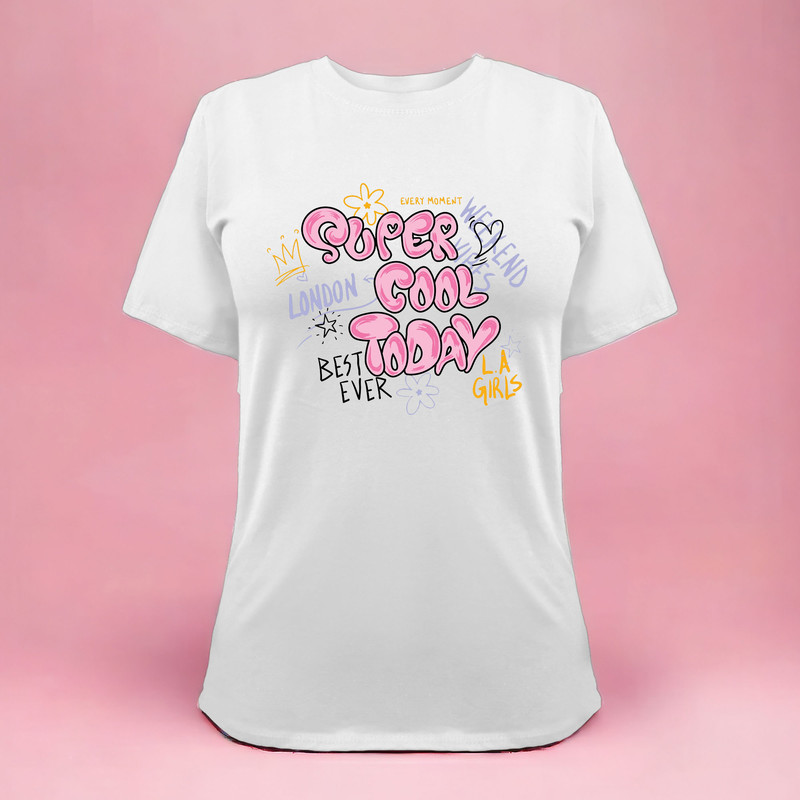 تی شرت آستین کوتاه زنانه مدل G140209233 رنگ سفید