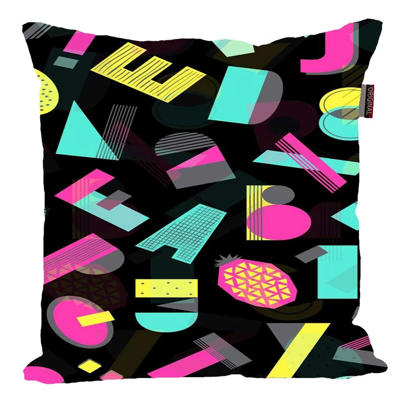 کوسن پاد آفرین مدل فانتزی طرح انتزاعی رنگی کد 01970