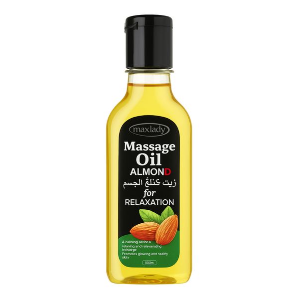 روغن ماساژ بدن مکس لیدی مدل بادام حجم 100 میلی لیتر