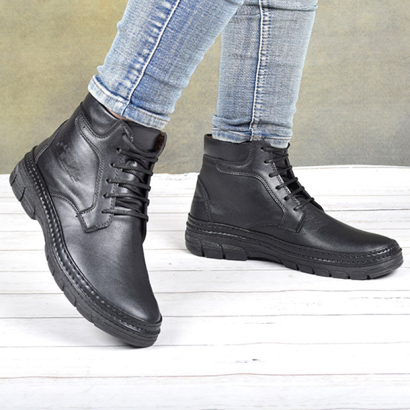 نیم بوت مردانه مدل دماوند رنگ مشکی