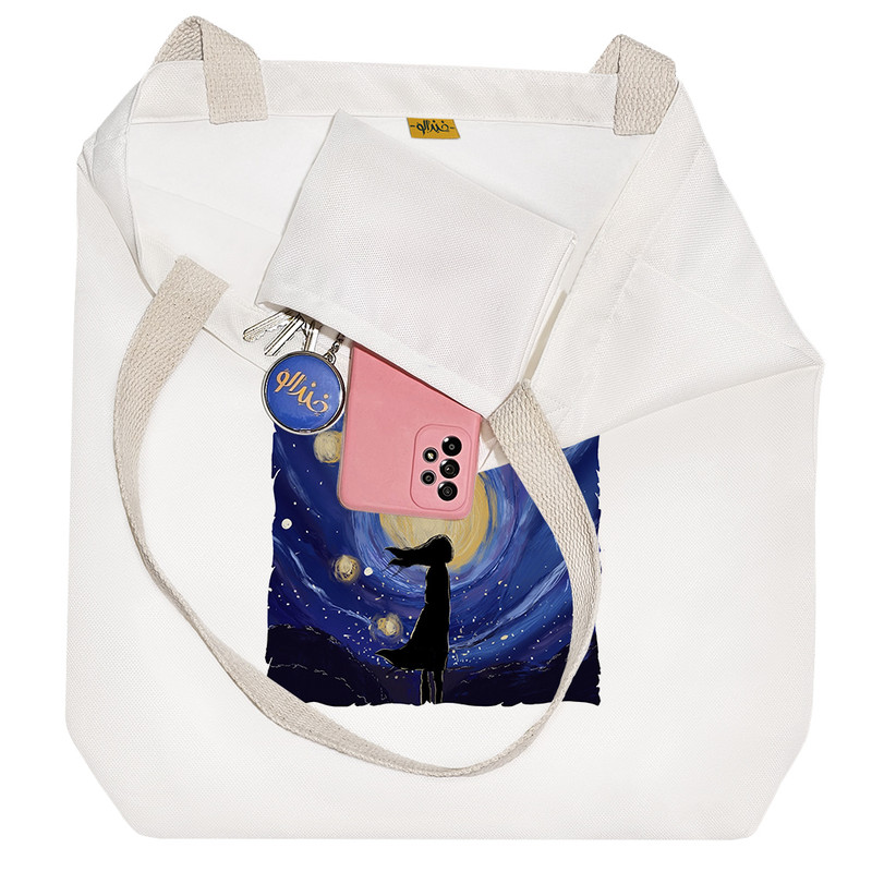 ساک خرید خندالو طرح ونسان ونگوگ کد 6605