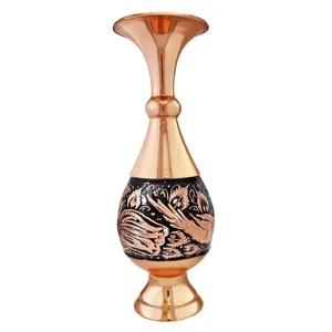 گلدان مسی مدل الماس تراش کد JR20
