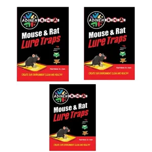 چسب موش آدینه مدل کتابی وزن 80 گرم بسته 3 عددی