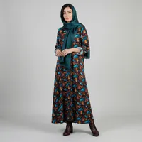 پیراهن ساحلی یقه گرد زنانه السانا مدل