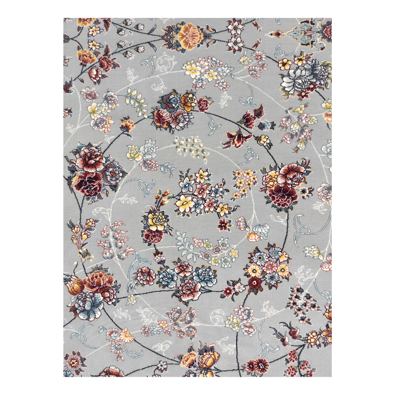 فرش ماشینی مشهد کد 722111 زمینه طوسی