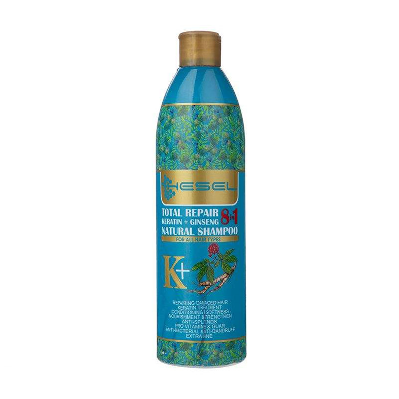 شامپو مو هسل مدل Keratin & Ginseng حجم 400 میلی لیتر
