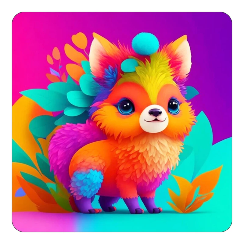 مگنت کاکتی طرح حیوانات رنگی مدل mp26695