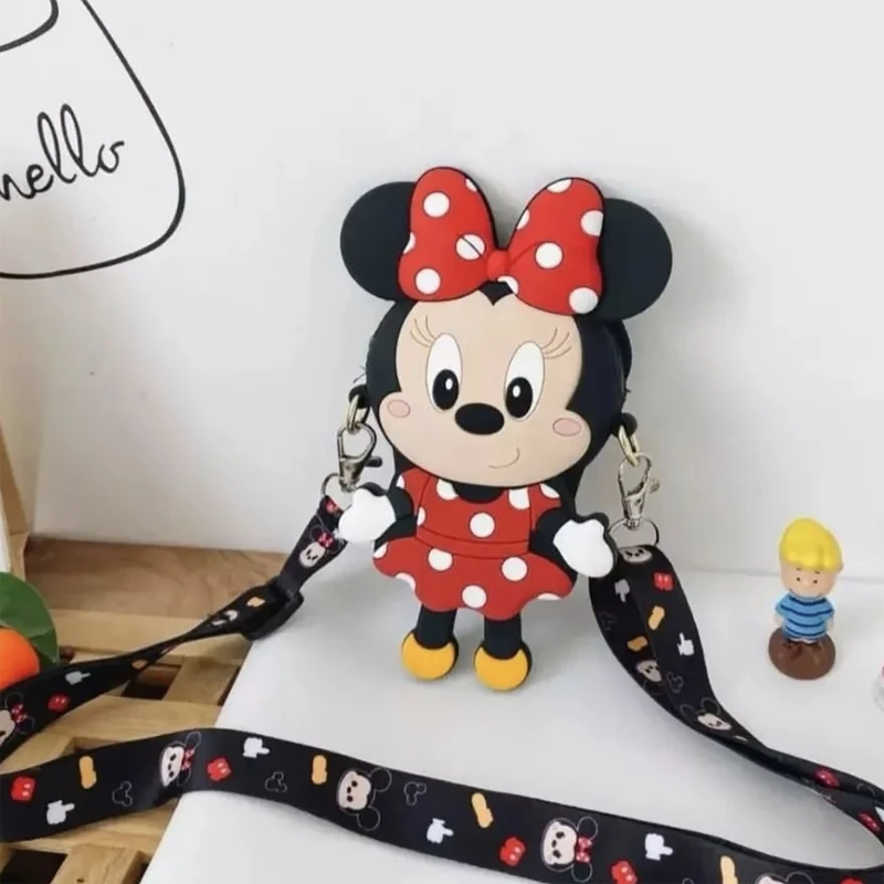 عکس شماره 4 : کیف رودوشی بچگانه مدل فانتزی سیلیکونی طرح مینی موس کد b m mini