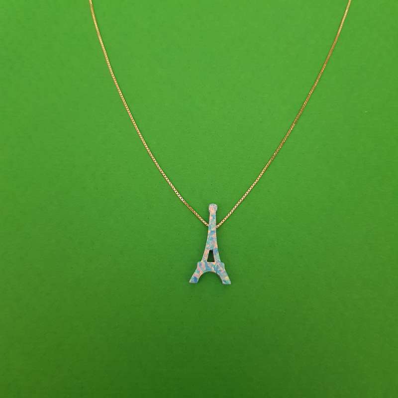 گردنبند نقره زنانه مدل ایفل