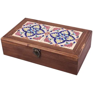 جعبه هدیه طرح چهارسوی غنچه مدل 04-20
