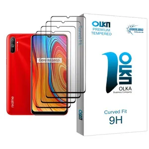 Cooling Olka Glass MIX004 Screen Protector For Realme C3 Pack Of 4