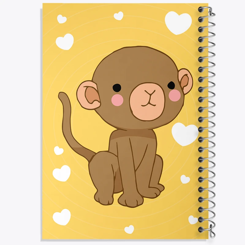 دفتر مشق 50 برگ خندالو طرح میمون کد N1539