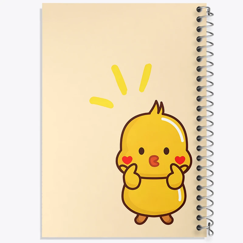 دفتر نقاشی 50 برگ خندالو طرح جوجه کیوت کد N5276