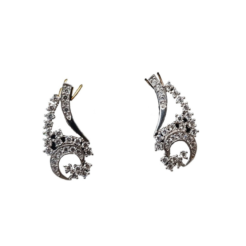 گوشواره نقره زنانه مدل ماه و ستاره گوشواره نقره زنانه مدل ماه و ستاره