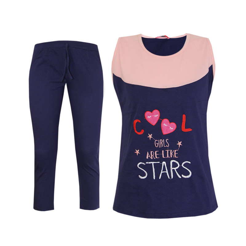 ست تاپ و شلوارک زنانه کد 100135170R