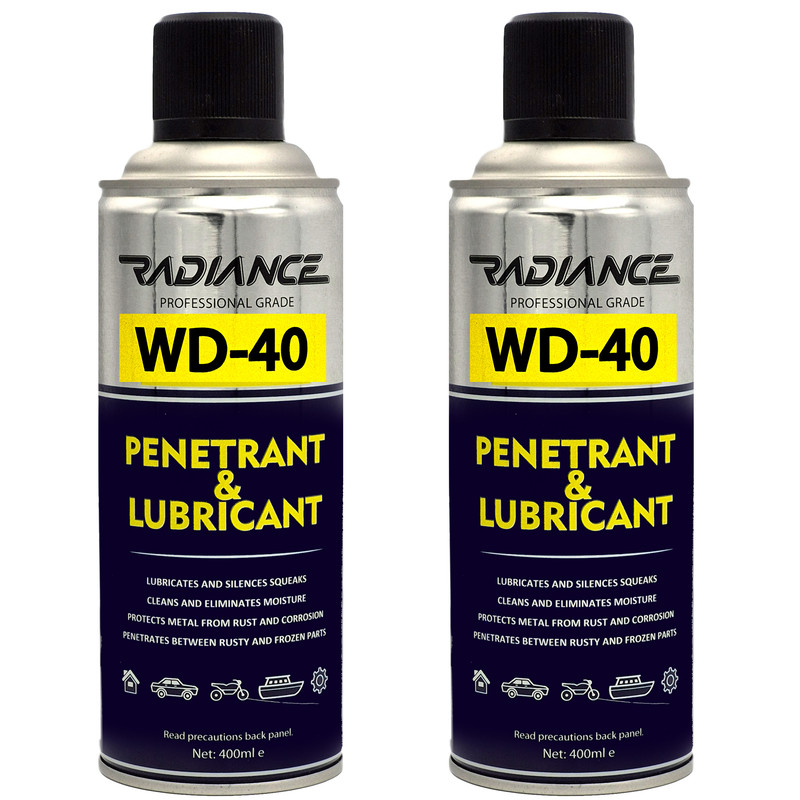 اسپری روان کننده و زنگ بر رادیانس مدل WD-40 حجم 400 میلی لیتر بسته 2 عددی