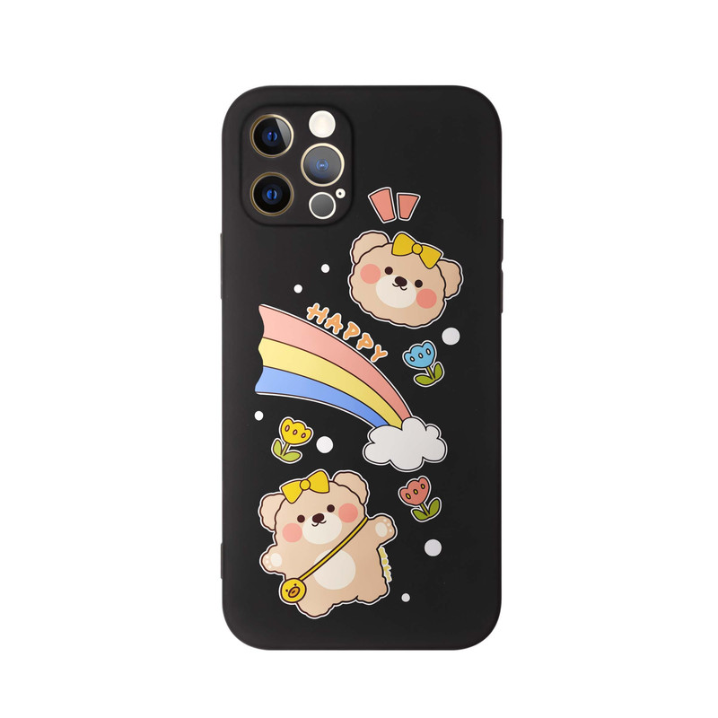 کاور طرح خرس رنگین کمان کد m4368 مناسب برای گوشی موبایل اپل iphone 11 Promax