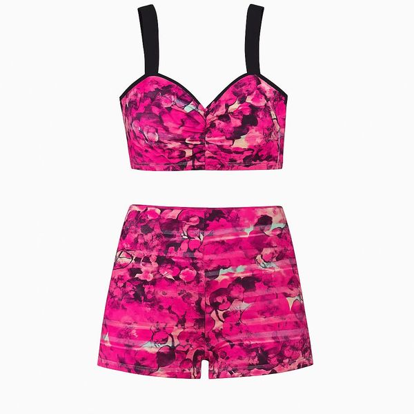 ست نیم‌تنه و شلوارک ورزشی زنانه مدل B1109