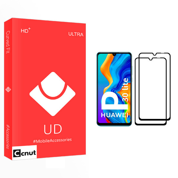 محافظ صفحه نمایش کوکونات مدل UD Glass مناسب برای گوشی موبایل هوآوی P30 lite بسته دو عددی