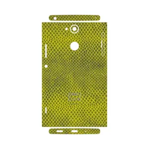 MAHOOT Yellow Snake Skin-FullSkin Cover Sticker for Sony Xperia XA2