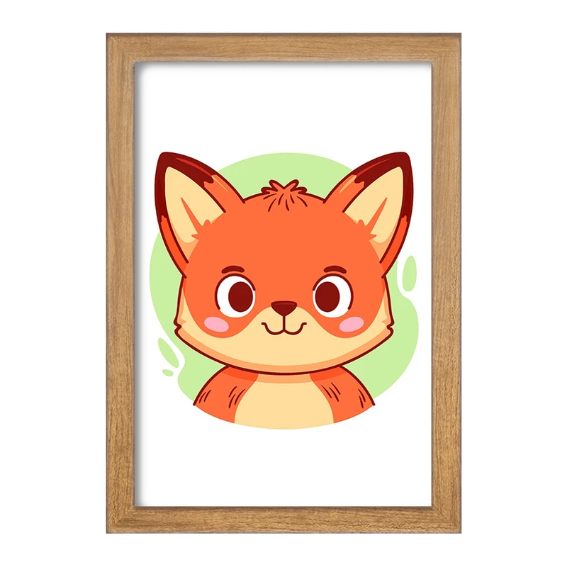 تابلو خندالو مدل روباه حیوانات بامزه کد 37139