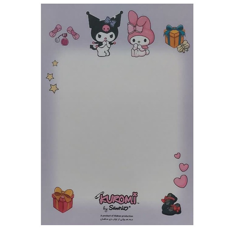 تخته وایت برد ماهان مدل کرومی و ملودی سایز 25X35 سانتی متر