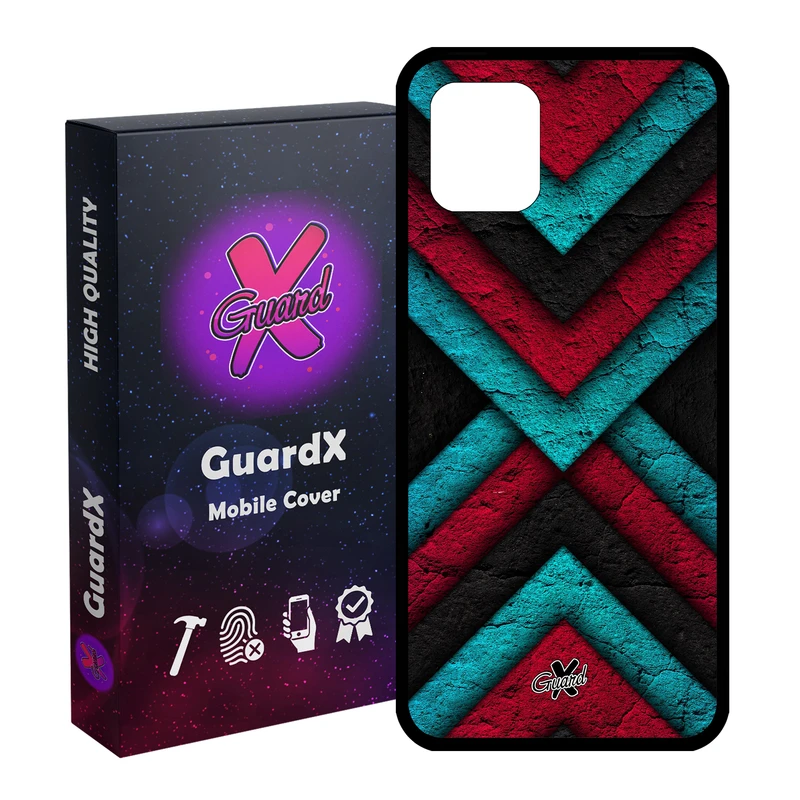 کاور گارد ایکس طرح نقشه مدل Glass10264 مناسب برای گوشی موبایل سامسونگ Galaxy Note 10 Lite