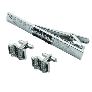 ست دکمه سردست و گیره کراوات مردانه کد 4165