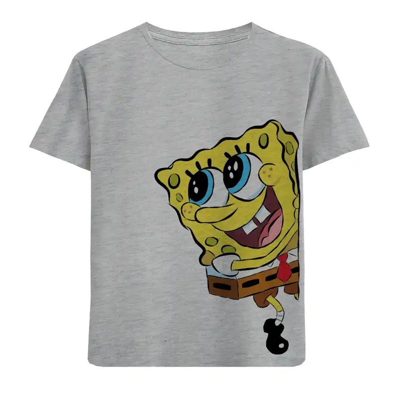 تی شرت آستین کوتاه بچگانه مدل باب اسفنجی F570
