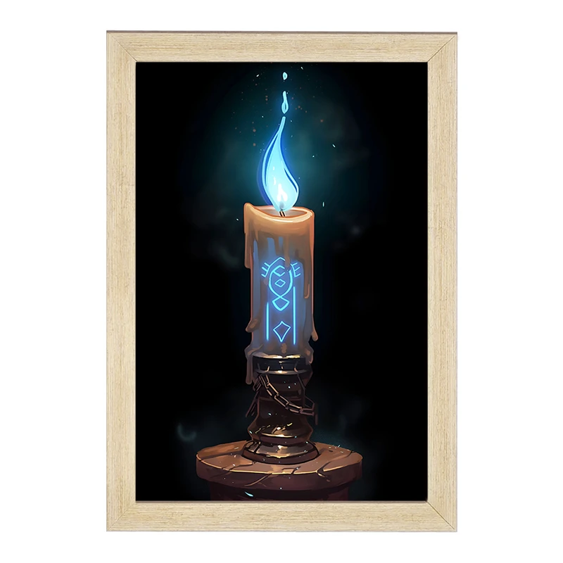 تابلو خندالو مدل شمع عرفانی کد F10776