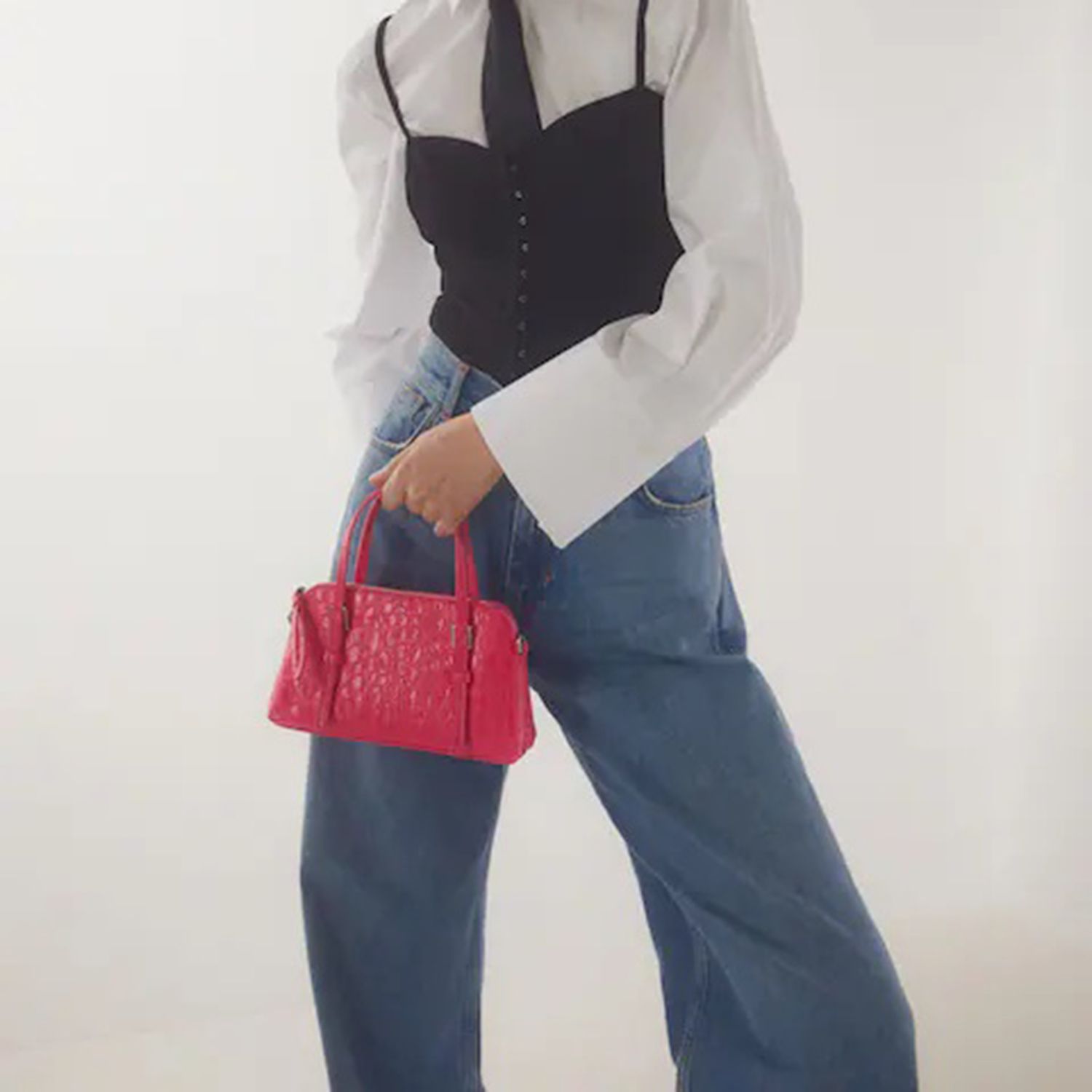 کیف دوشی زنانه مانگو مدل 47081274-ONA-LM -  - 11