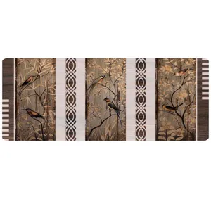 پادری مدل جلو سینکی طرح باغ پرنده L46_516 سایز 46x109 سانتی متر