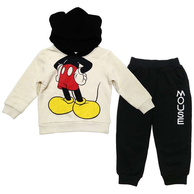 ست هودی و شلوار پسرانه اچ اند ام طرح MickeyMouse کد M750