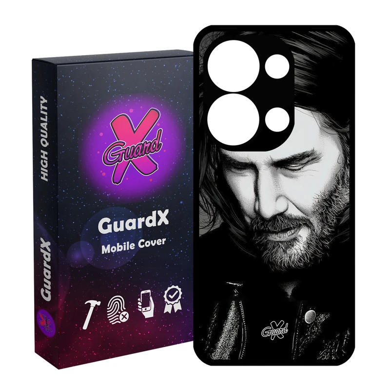 کاور گارد ایکس طرح جان ویک مدل Glass10498 مناسب برای گوشی موبایل شیائومی Redmi Note 13 Pro 4G / Poco M6 Pro 4G