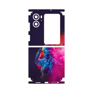 MAHOOT Smoke Rainbow Digital Art 1-FullSkin Cover Sticker for Oppo Find N2 Flip