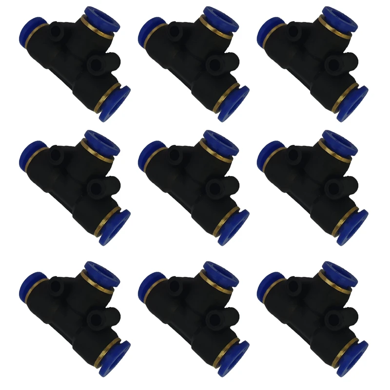 اتصال سه راهی پنوماتیک مدل P1 مجموعه 9 عددی