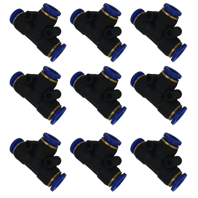 اتصال سه راهی پنوماتیک مدل P1 مجموعه 9 عددی