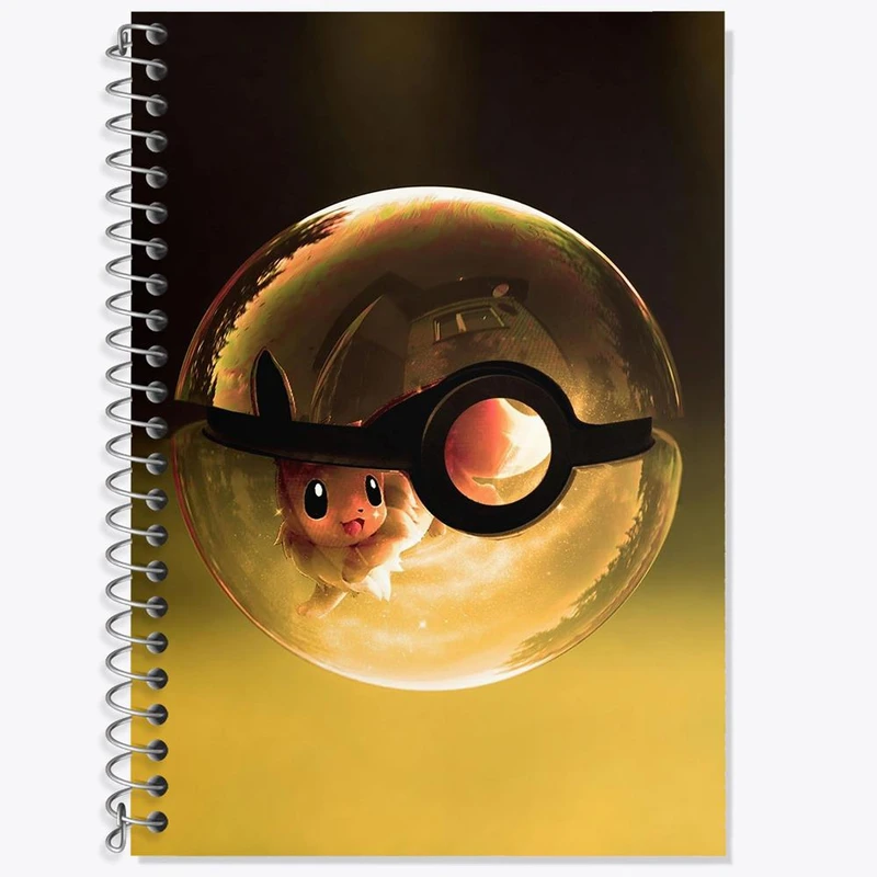 دفتر لغت 50 برگ خندالو مدل پیکاچو انیمه پوکمون کد 17393