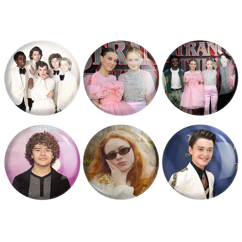  مگنت خندالو طرح سریال استرنجر تینگز Stranger Things کد 1113A مجموعه 6 عددی