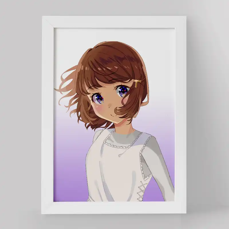 تابلو خندالو مدل توموئه انیمه بانی گرل سنپای کد 16397