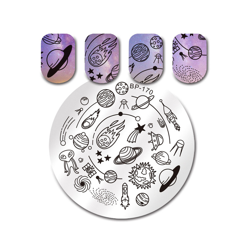 شابلون طراحی ناخن برن پرتی مدل BP-174