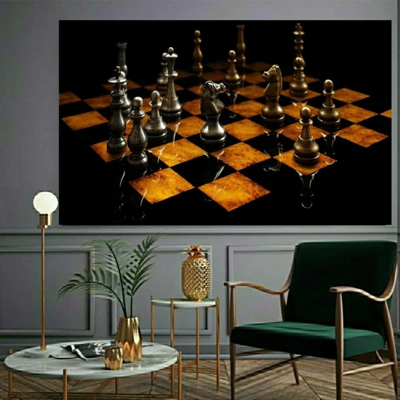  پوستر دیواری طرح شطررنج مدل ZB465
