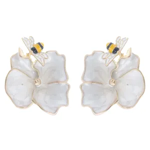 گوشواره زنانه مدل صدف و زنبور کد 1245874